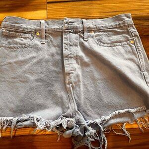 Madewell The Momjean Short, Lavender, Size 31